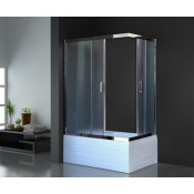 Душевой угол Royal Bath RB8120BP-C-CH L (матовое) левый